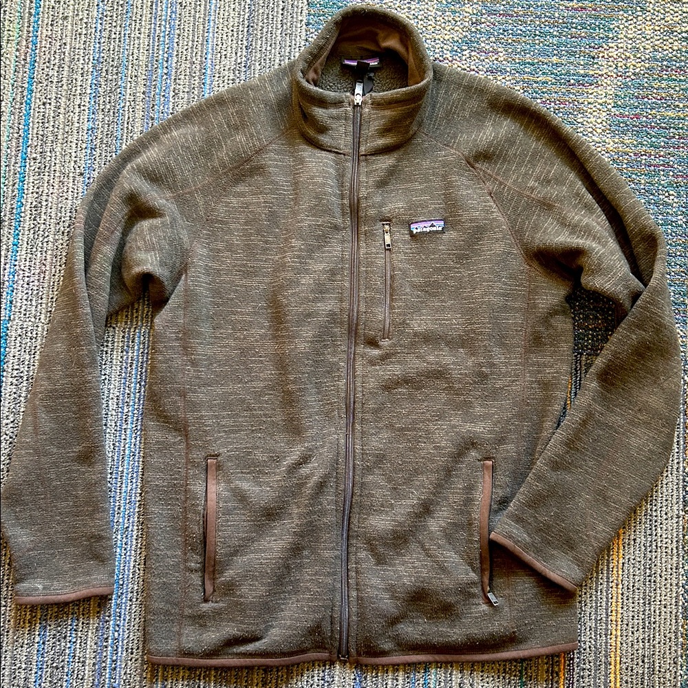 Patagonia Men's Dark Brown Zip-Up ‘Better Sweater’ Fleece -Great Used Condition!